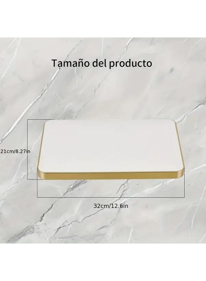 13 Inch Golden Square Shower Head High Pressure Rainfall Fixture Easy Installation - Image 3